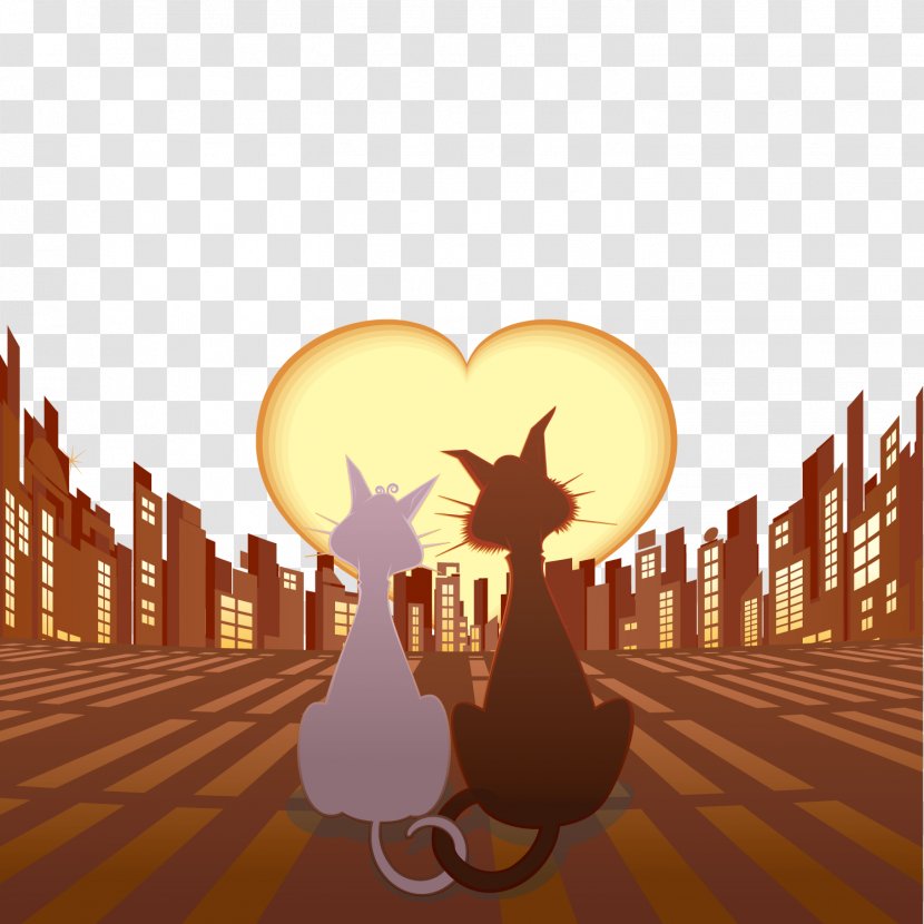 Cats Photography Illustration - Happy Loving Cat Transparent PNG