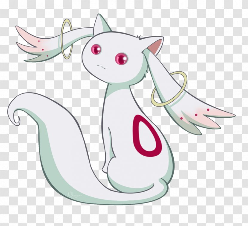 Kyubey Madoka Kaname Clip Art - Heart - Watercolor Transparent PNG