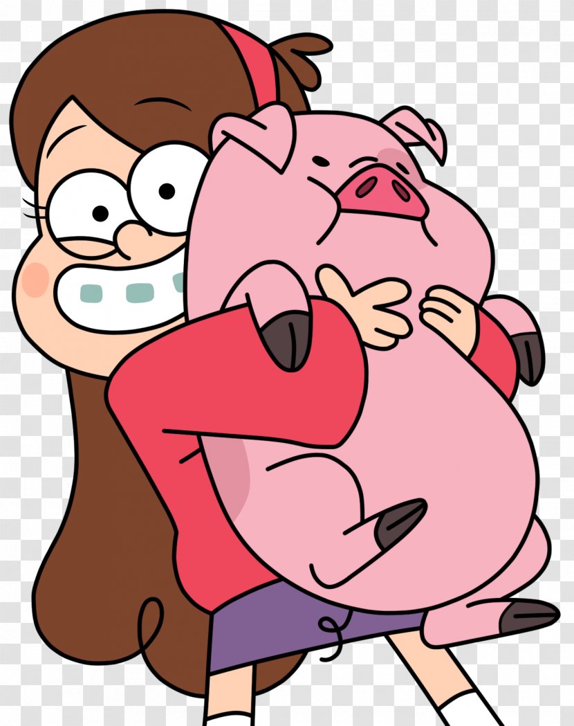 Mabel Pines Dipper Waddles Grunkle Stan - Silhouette - Vector Transparent PNG