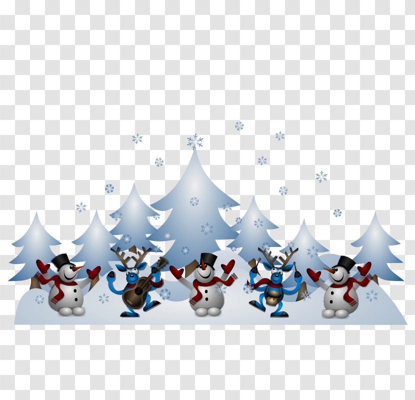 Greeting Season Free Content Clip Art - Christmas Snowman Vector Elements Transparent PNG