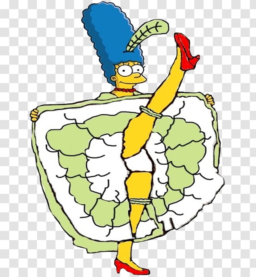 Marge Simpson Homer Maggie Bart Can-can - Digital Art Transparent PNG