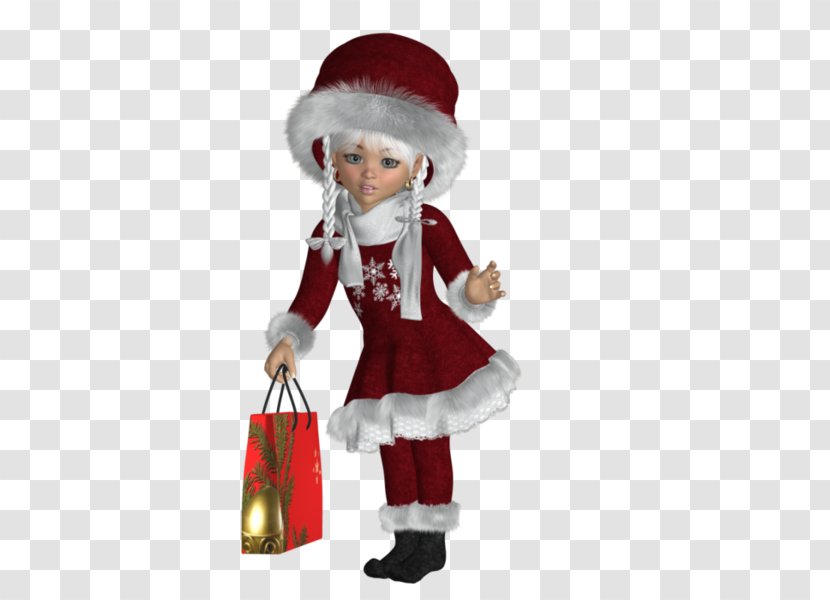 Santa Claus Christmas Ornament Decoration Figurine - Tube Transparent PNG