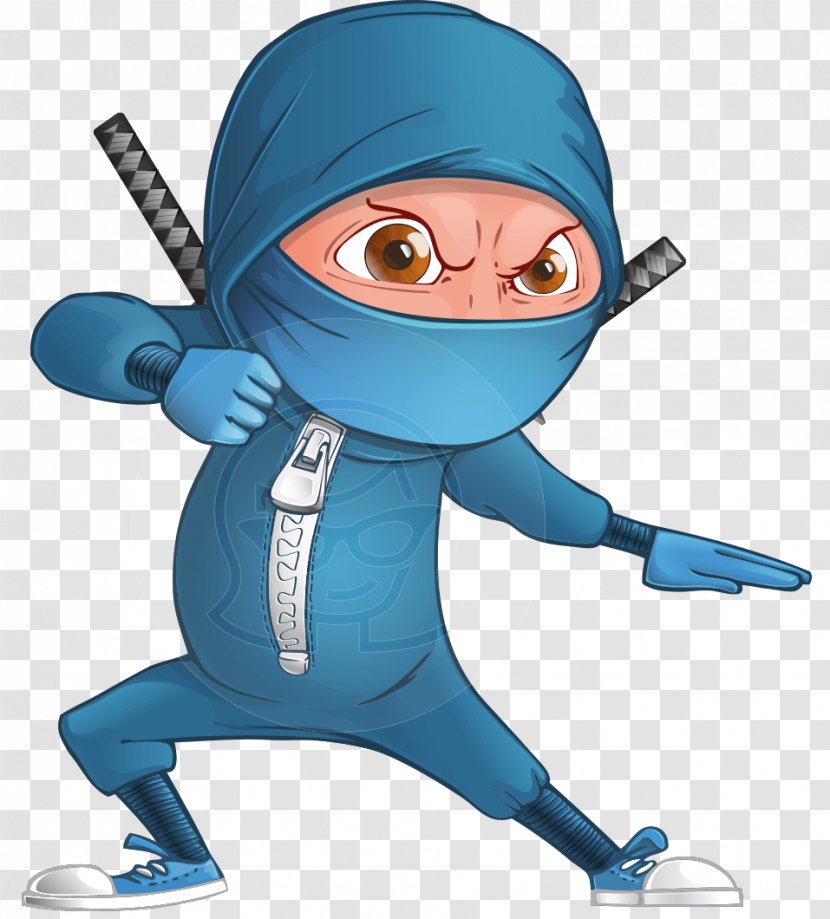Cartoon Ninja Character Animation Transparent PNG