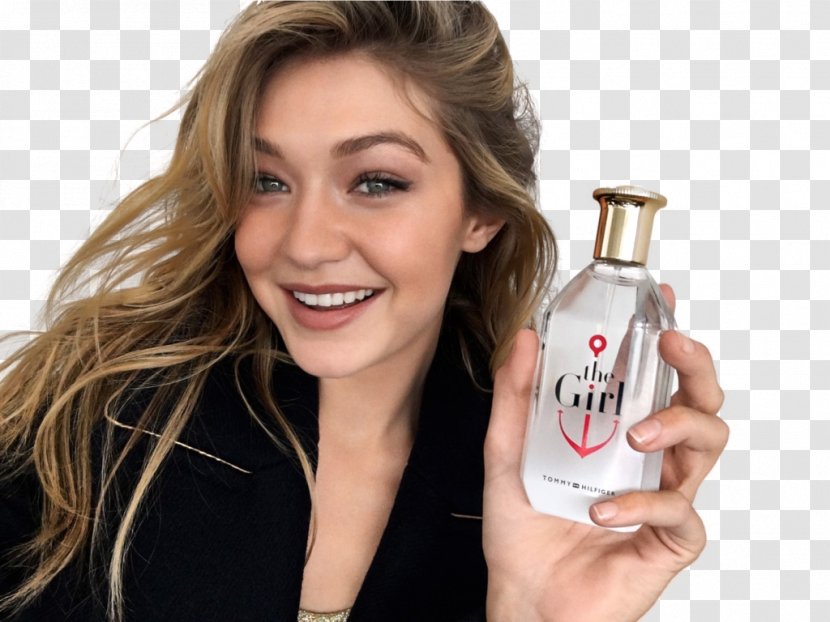 Gigi Hadid Perfume Tommy Hilfiger Model Fashion - Long Hair Transparent PNG