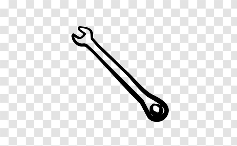 Wrench Social Media Black And White Clip Art - Cliparts Transparent PNG