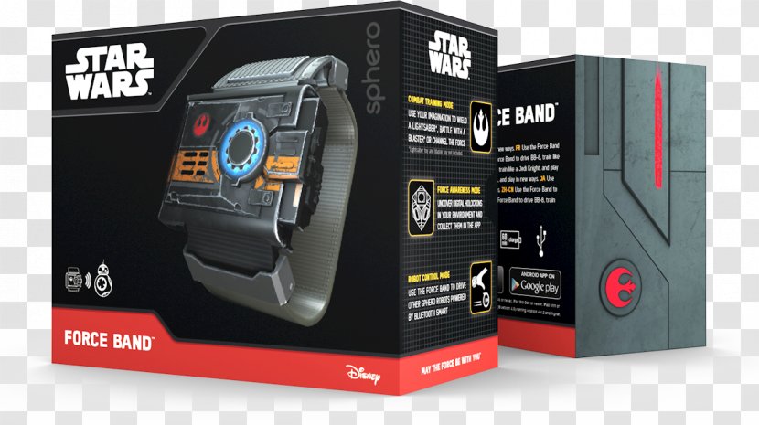 BB-8 Star Wars Force Band By Sphero R2-D2 The - Hardware - Electronic Device Transparent PNG