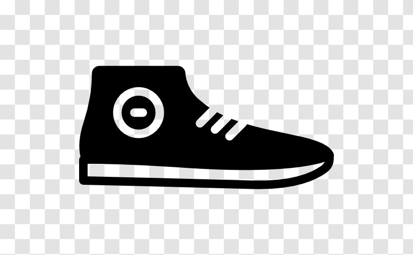 Sneakers Shoe Clip Art - Black And White Transparent PNG
