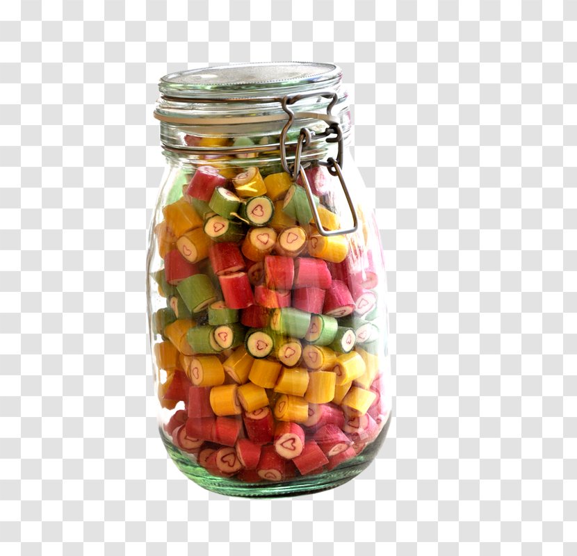 Bonbon Candy Mason Jar Bottle Transparent PNG