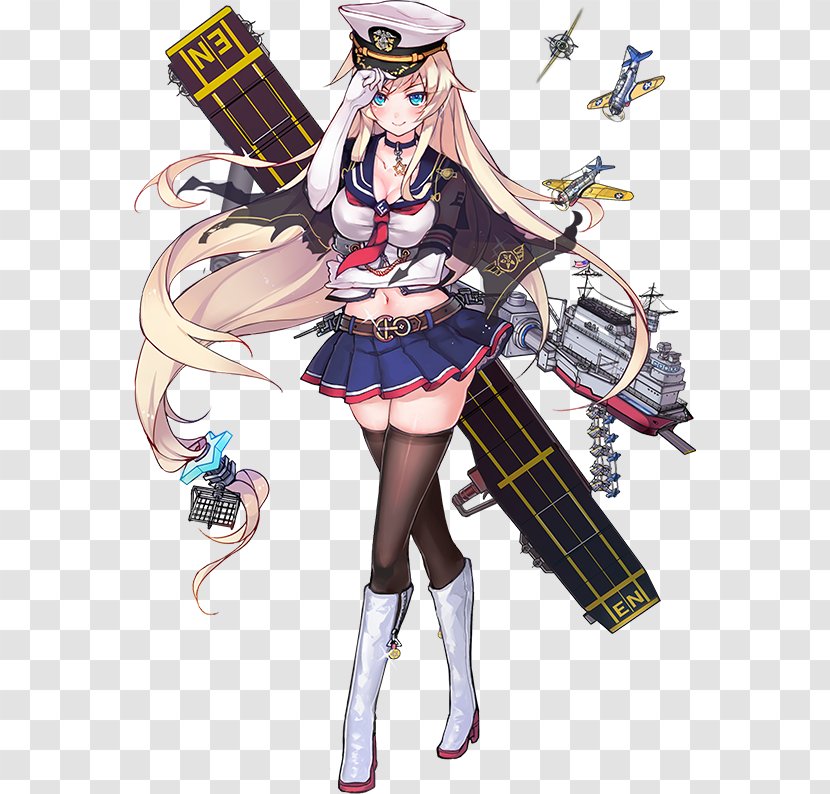 Battleship Girls USS Enterprise (CV-6) Yorktown-class Aircraft Carrier United States Navy - Cartoon - Ysr Photos Transparent PNG