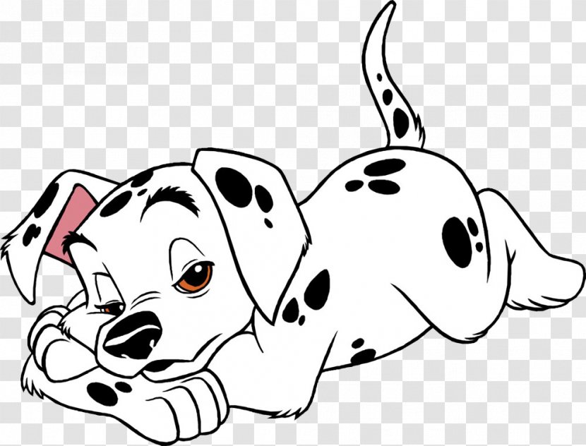 Dalmatian Dog The Hundred And One Dalmatians Perdita Puppy Clip Art - Paw - Fast Asleep Transparent PNG