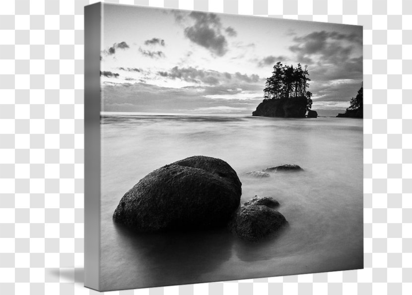 Gallery Wrap Canvas Strait Of Juan De Fuca Still Life Photography Art - Black And White Transparent PNG