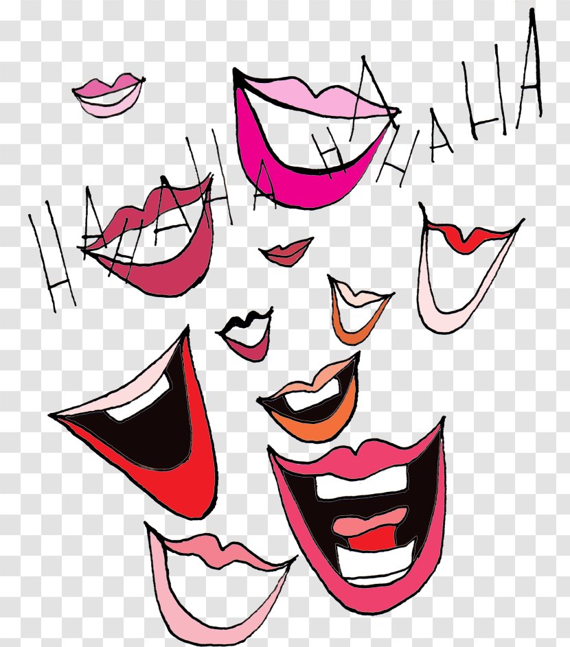 Face Facial Expression Mouth Pink Head - Cartoon - Lip Transparent PNG