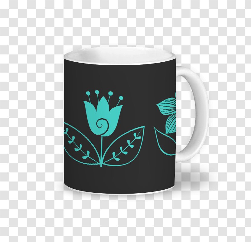 Mug Coffee Ceramic Handle Art - Cup - Midcentury Transparent PNG