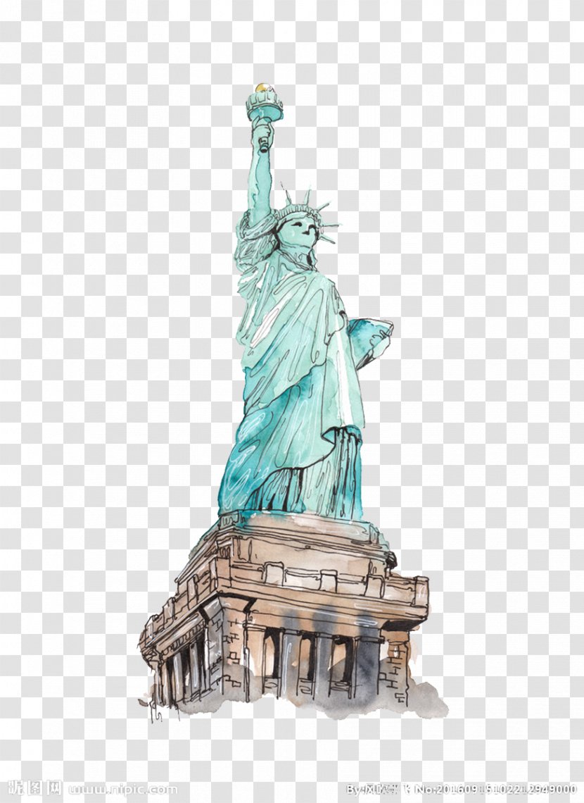 Statue Of Liberty Historic Site Illustration - Monument - Goddess Victory Transparent PNG