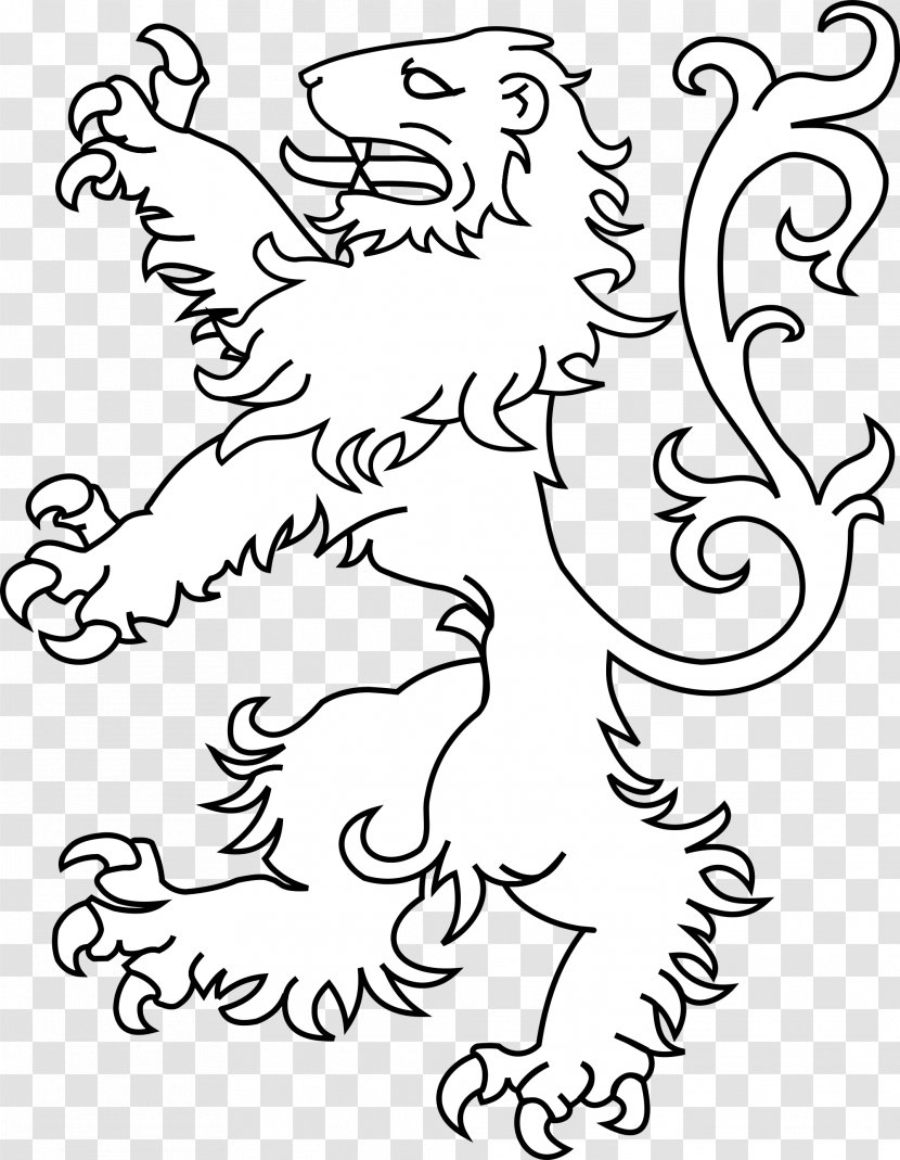 Lion Clip Art Image Drawing Coat Of Arms - Heart Transparent PNG