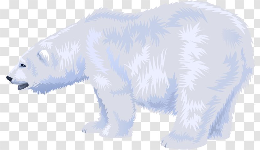 Polar Bear Fur Snout - Silhouette - White Transparent PNG