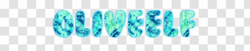 Turquoise Line Font - Text - Elf Ears Transparent PNG