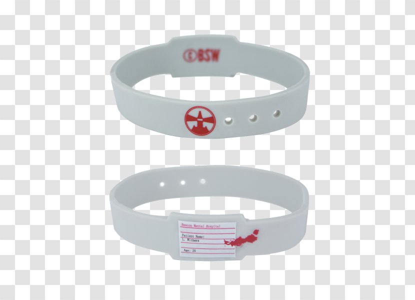 Wristband The Evil Within Bracelet Psychiatric Hospital Patient - Blood Transparent PNG