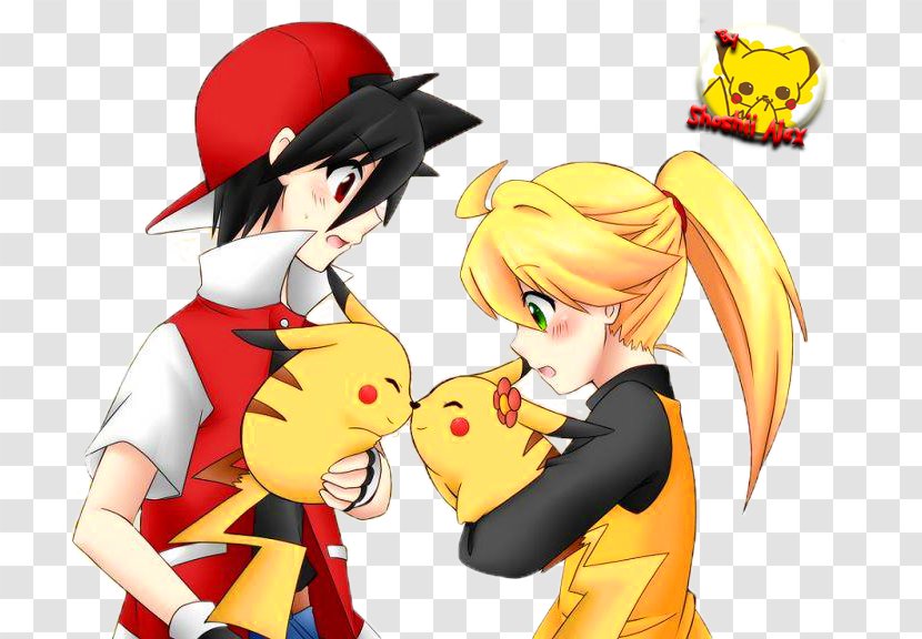 Pokémon Yellow Red And Blue Pikachu Ash Ketchum Adventures - Watercolor Transparent PNG