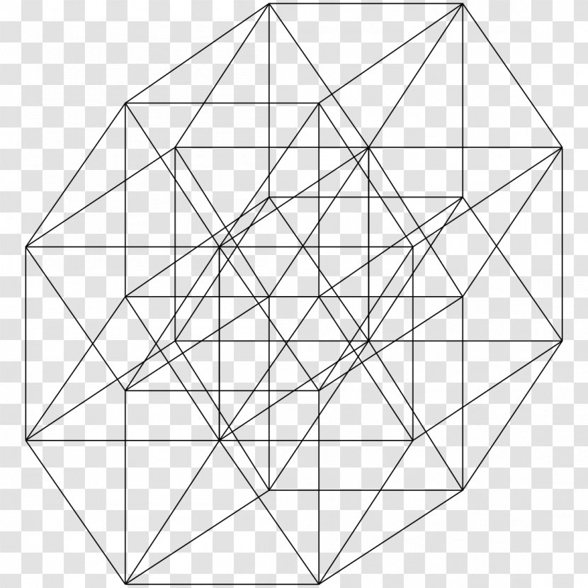 5-cube Five-dimensional Space Hypercube Tesseract - Cube - Sale Three-dimensional Characters Transparent PNG