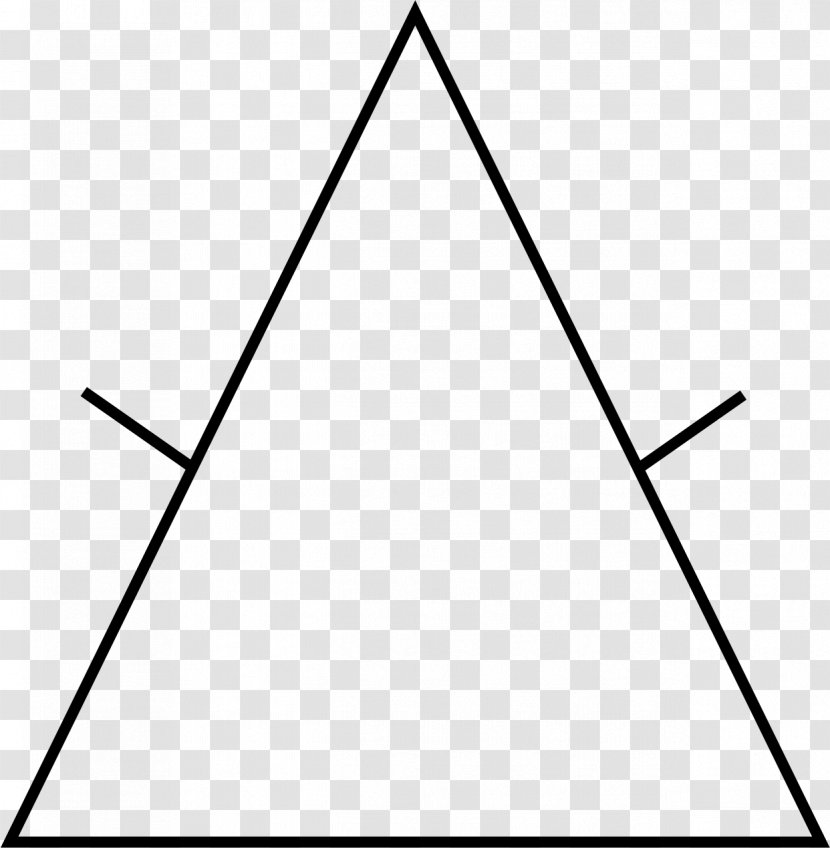 Equilateral Triangle Drawing Mathematics Shape - Isosceles - Clipart Transparent PNG