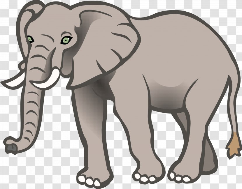 Big Elephants Clip Art - African Elephant Transparent PNG