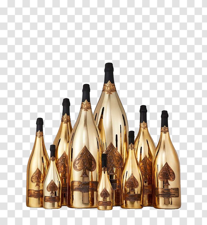 Champagne Rosé Sparkling Wine Armand De Brignac Transparent PNG