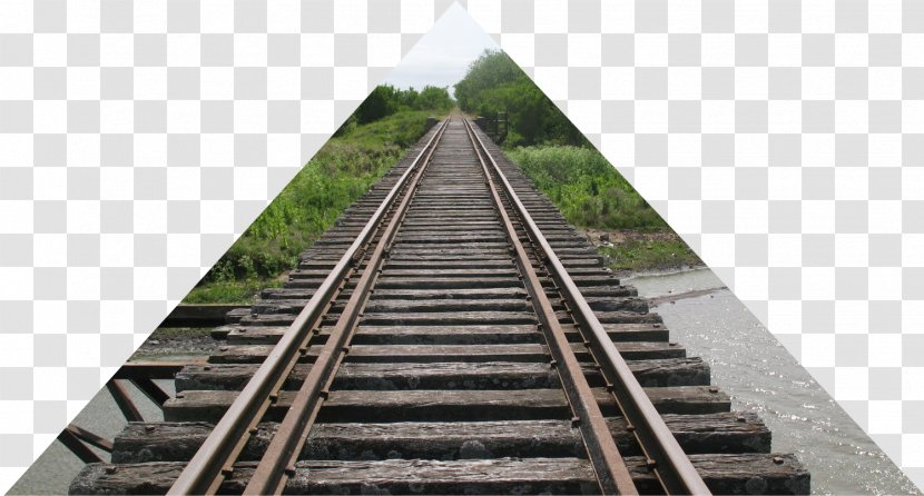 Train Track Railroad Creosote - Mar Transparent PNG