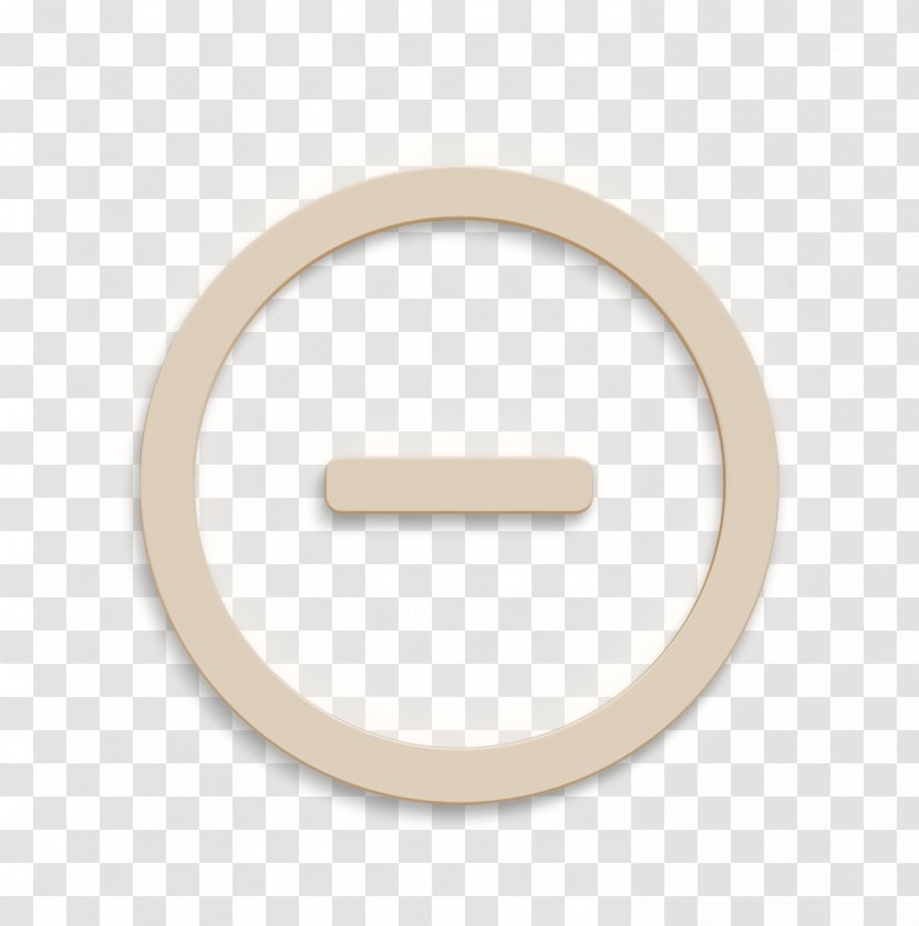 Less Icon Linecon Minus - Beige Substract Transparent PNG