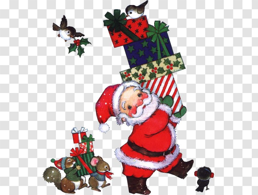 Santa Claus Christmas Tree Transparent PNG