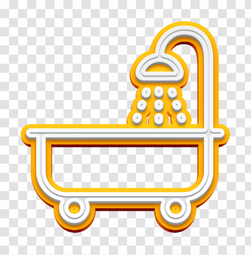 Bathroom Icon Bathtube With Shower Icon Water Icon Transparent PNG