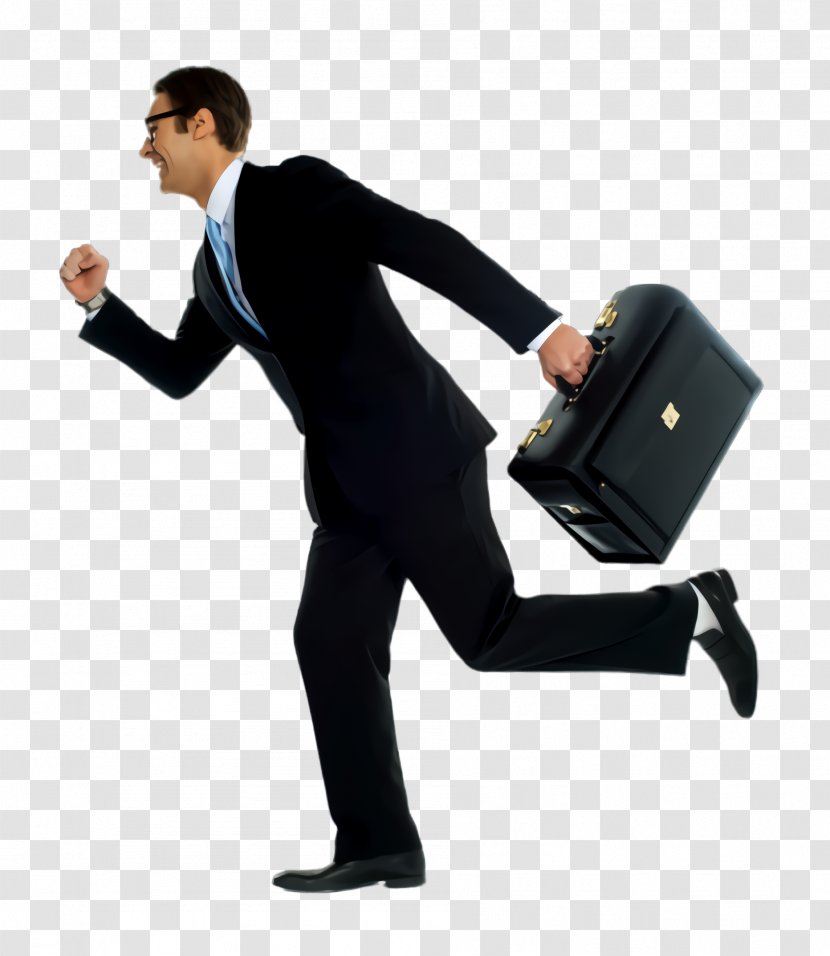 Standing Briefcase Bag Baggage Businessperson - Suitcase - Business Transparent PNG