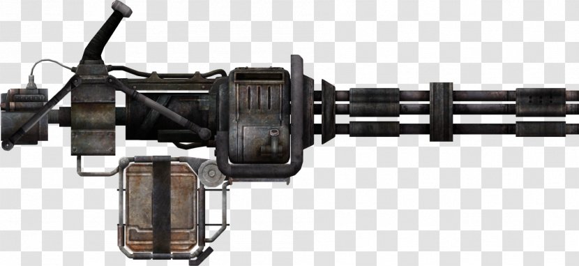 Minigun Fallout: New Vegas Avengers Weapon Gatling Gun - Rate Of Fire Transparent PNG