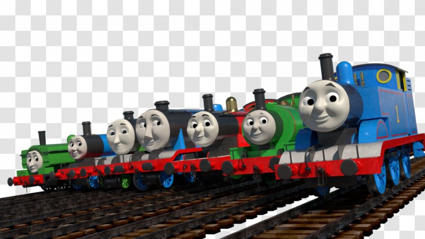 Thomas Edward The Blue Engine Henry Train Donald And Douglas - Art Transparent PNG