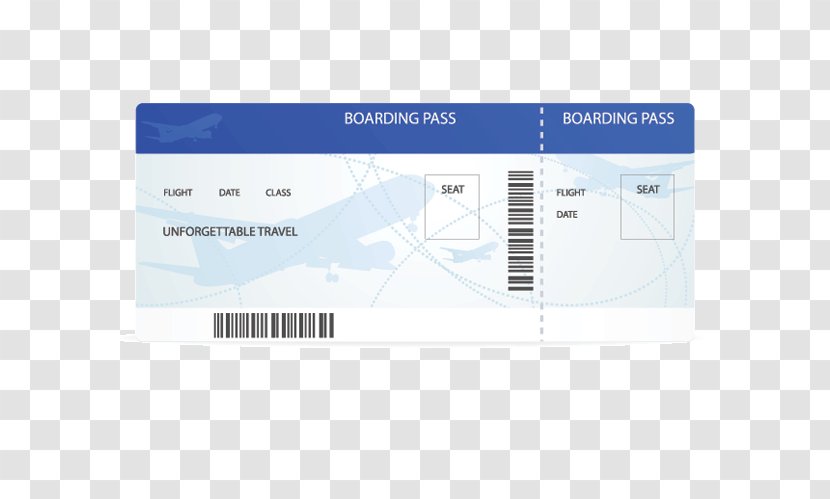 Airplane Airline Ticket Boarding Aircraft - Flight Transparent PNG