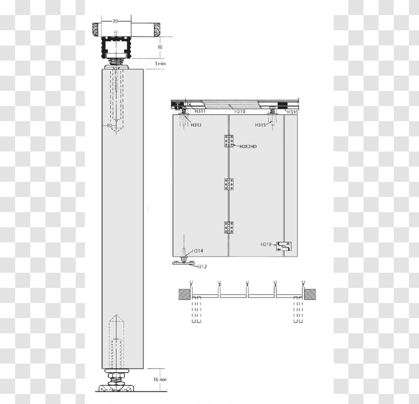 Plumbing Fixtures Angle Font - Hardware Accessory - Door PLAN Transparent PNG