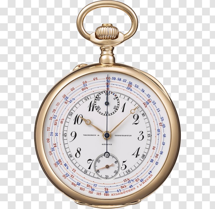 Stopwatch Clock Vacheron Constantin Pocket Watch Chronograph - Strap Transparent PNG