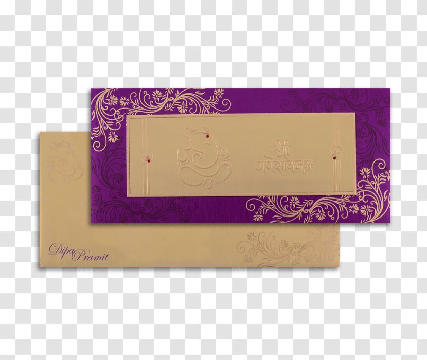 Rectangle - Hindu Wedding Card Transparent PNG