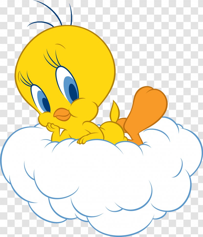 Daffy Duck - Line Art Yellow Transparent PNG