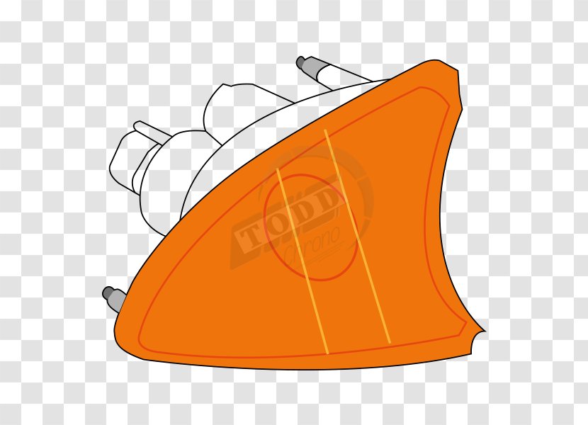Line Headgear Angle Clip Art - Orange Transparent PNG