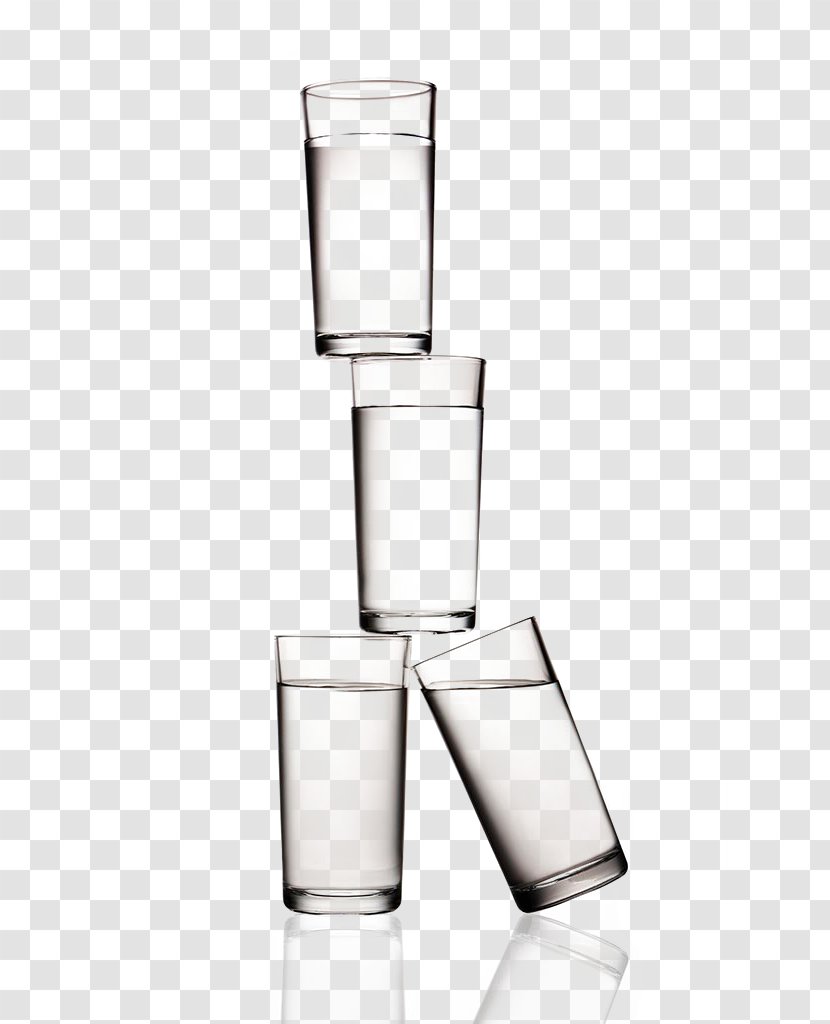 Highball Glass Cup - Stacked Cups Transparent PNG