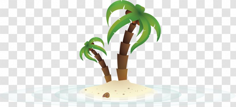 Icon - Flower - Coconut Tree Vector Material Transparent PNG
