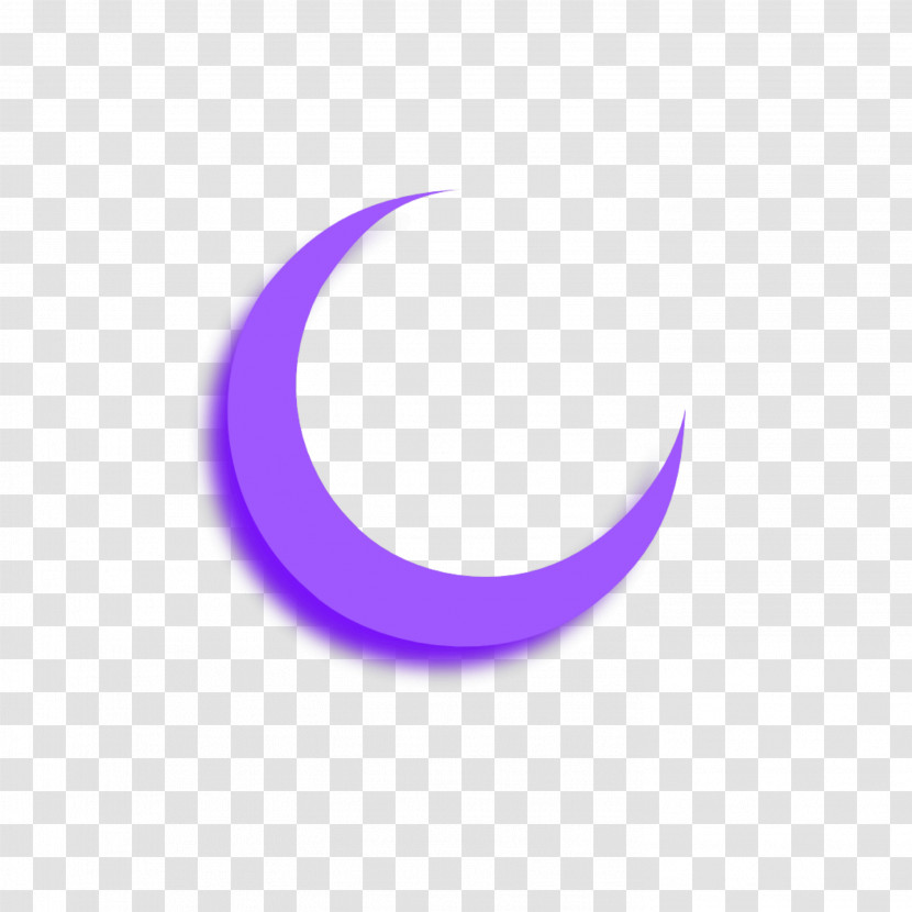 Violet Purple Crescent Logo Symbol Transparent PNG