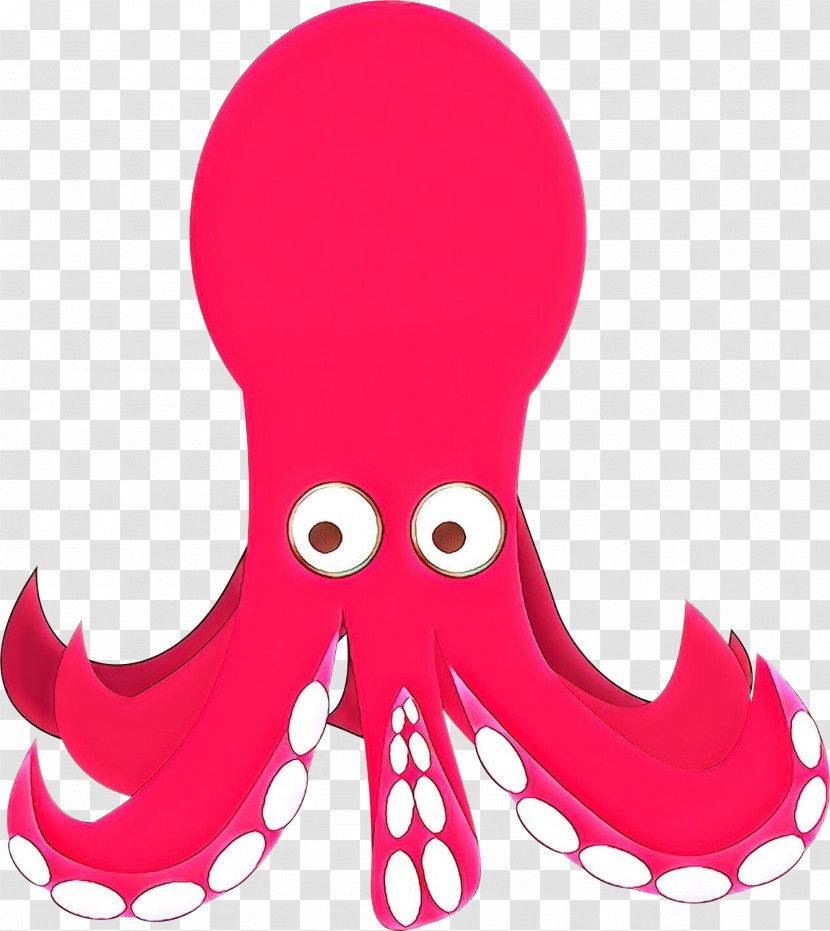 Octopus Pink Footwear Magenta Giant Pacific Octopus Transparent PNG