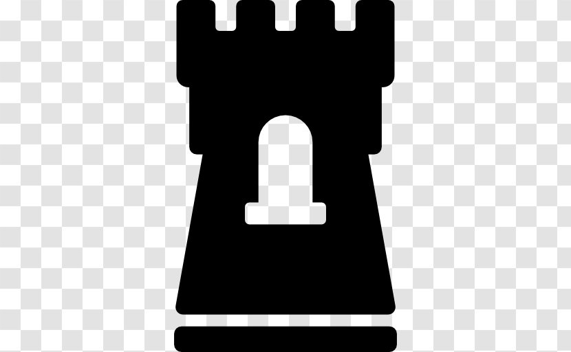 Fortified Tower Castle - Silhouette Transparent PNG