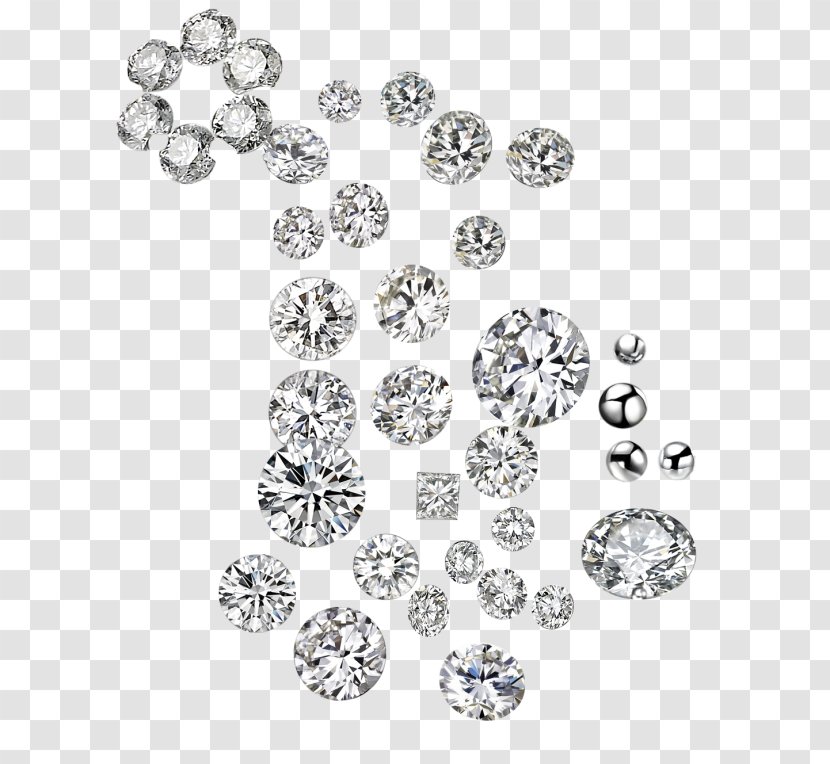 Download Diamond - Body Jewelry - White Nobility Pull Heap Material Free Transparent PNG