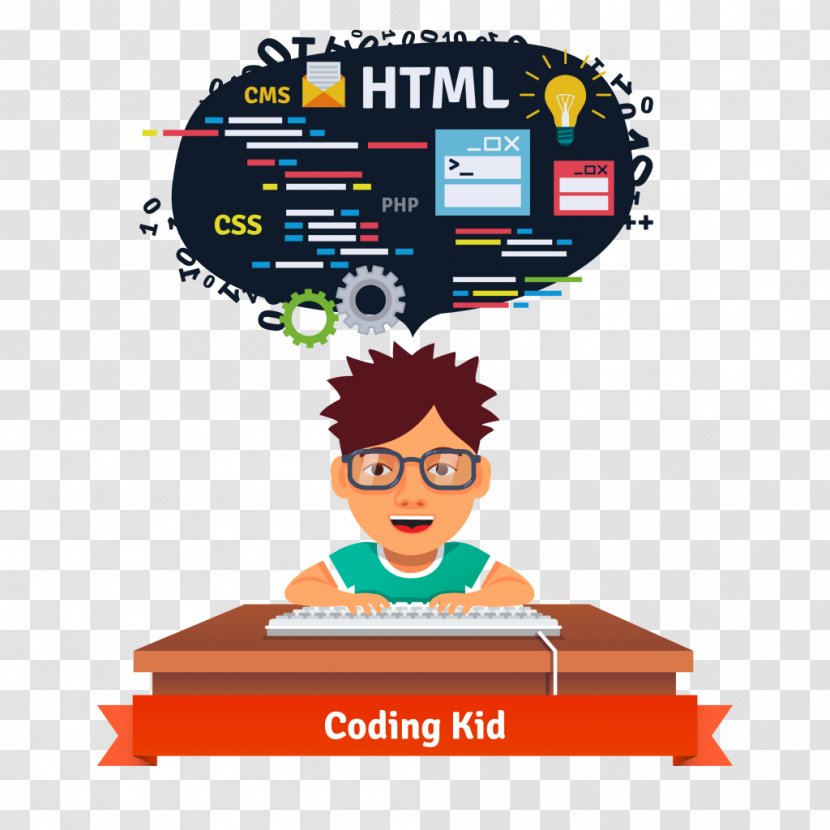 Computer Programming Programmer Child Source Code Clip Art - Coding Transparent PNG