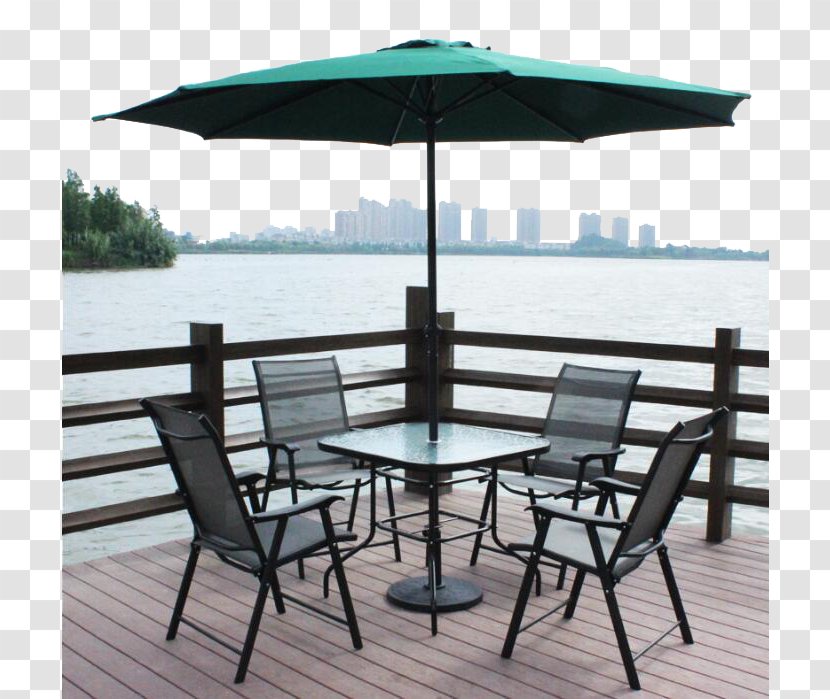 Table Chair Garden Furniture Download - Umbrella - Outdoor Suit Transparent PNG