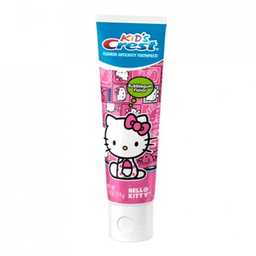 Chewing Gum Mouthwash Hello Kitty Toothpaste Crest - Tooth Brushing Transparent PNG