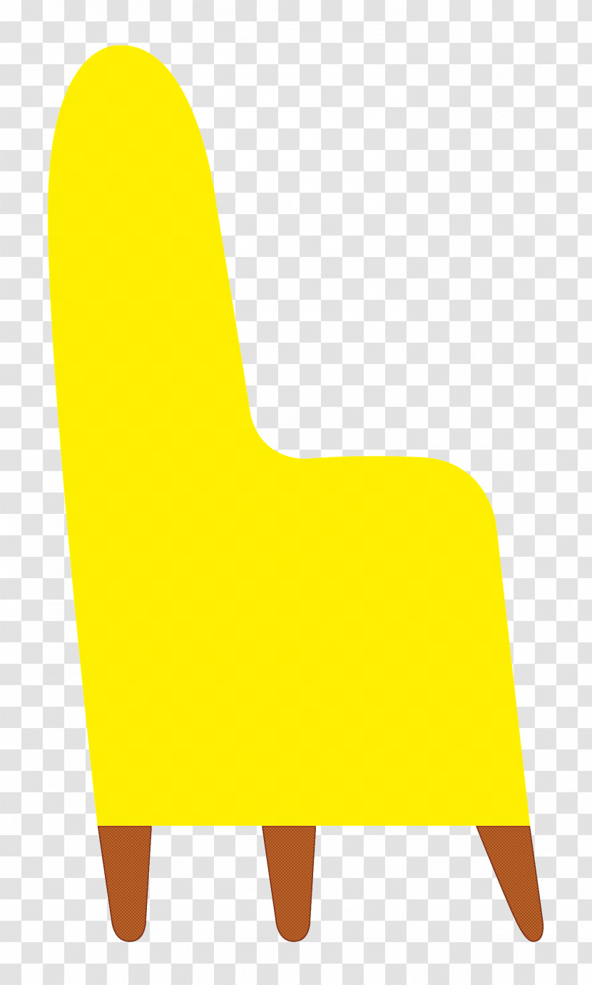 Cartoon Yellow Chair H&m Line Transparent PNG